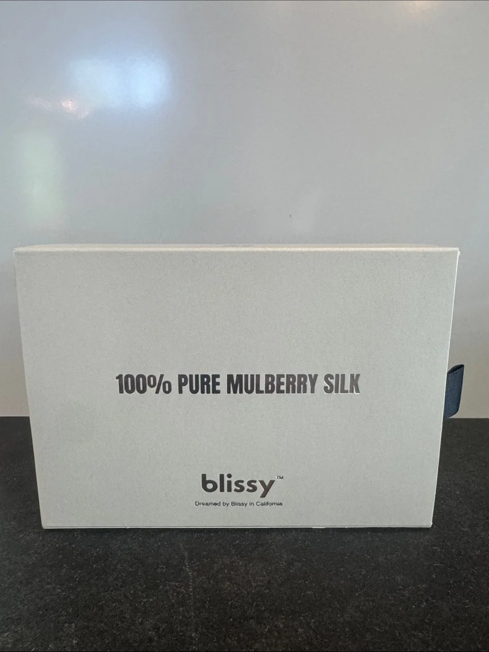 Blissy Ivory Satin Pillowcase with Embroidered Logo